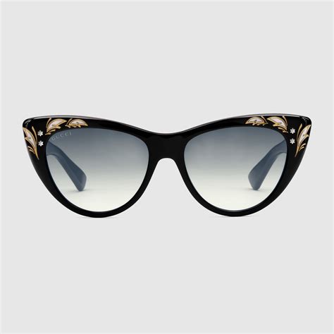 gucci eyewear cat-eye frame sunglasses|cat eye gucci sunglasses women's.